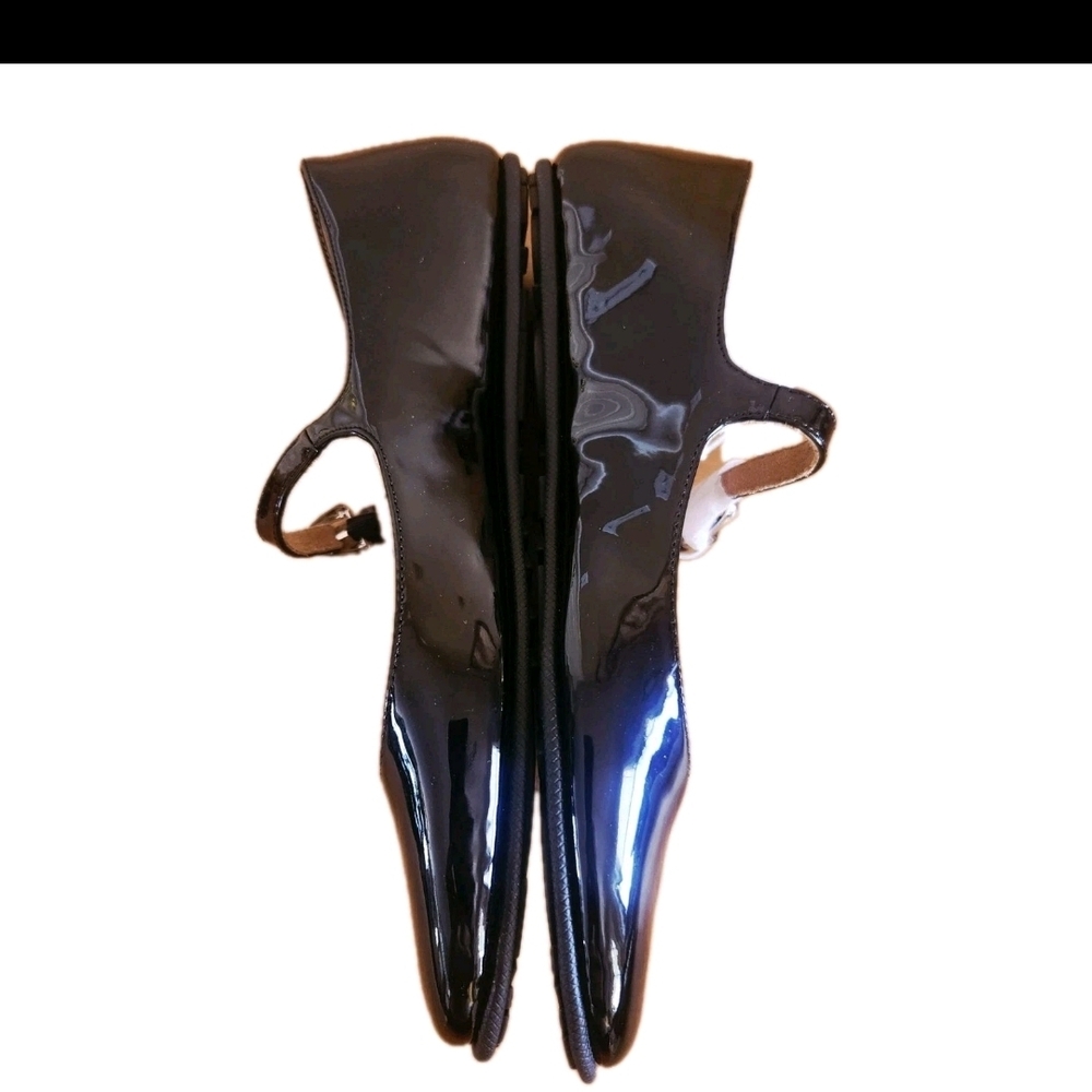 AEROSOLES Perry Black Patent Leather Mary Jane Flats Women's Size 9 - Picture 3 of 9